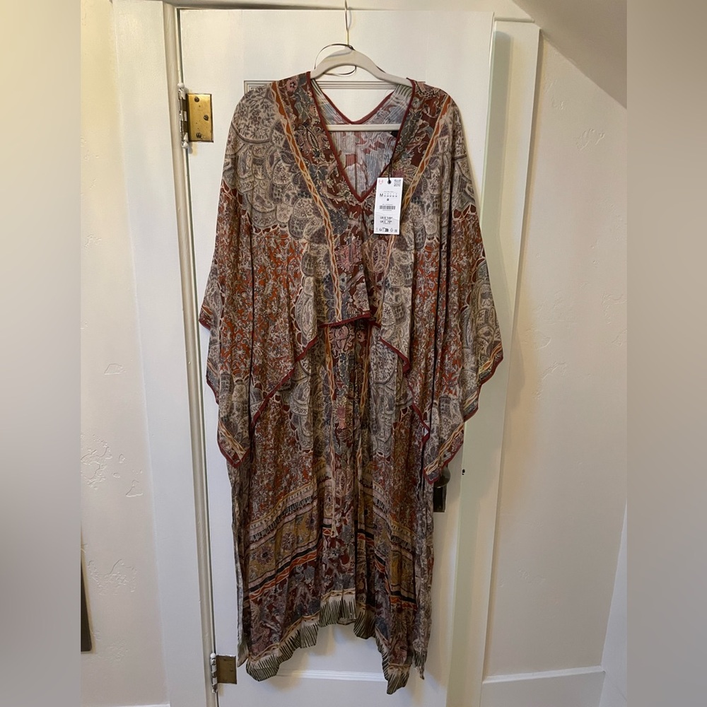 Zara Paisley Caftan Dress - Picture 9 of 10
